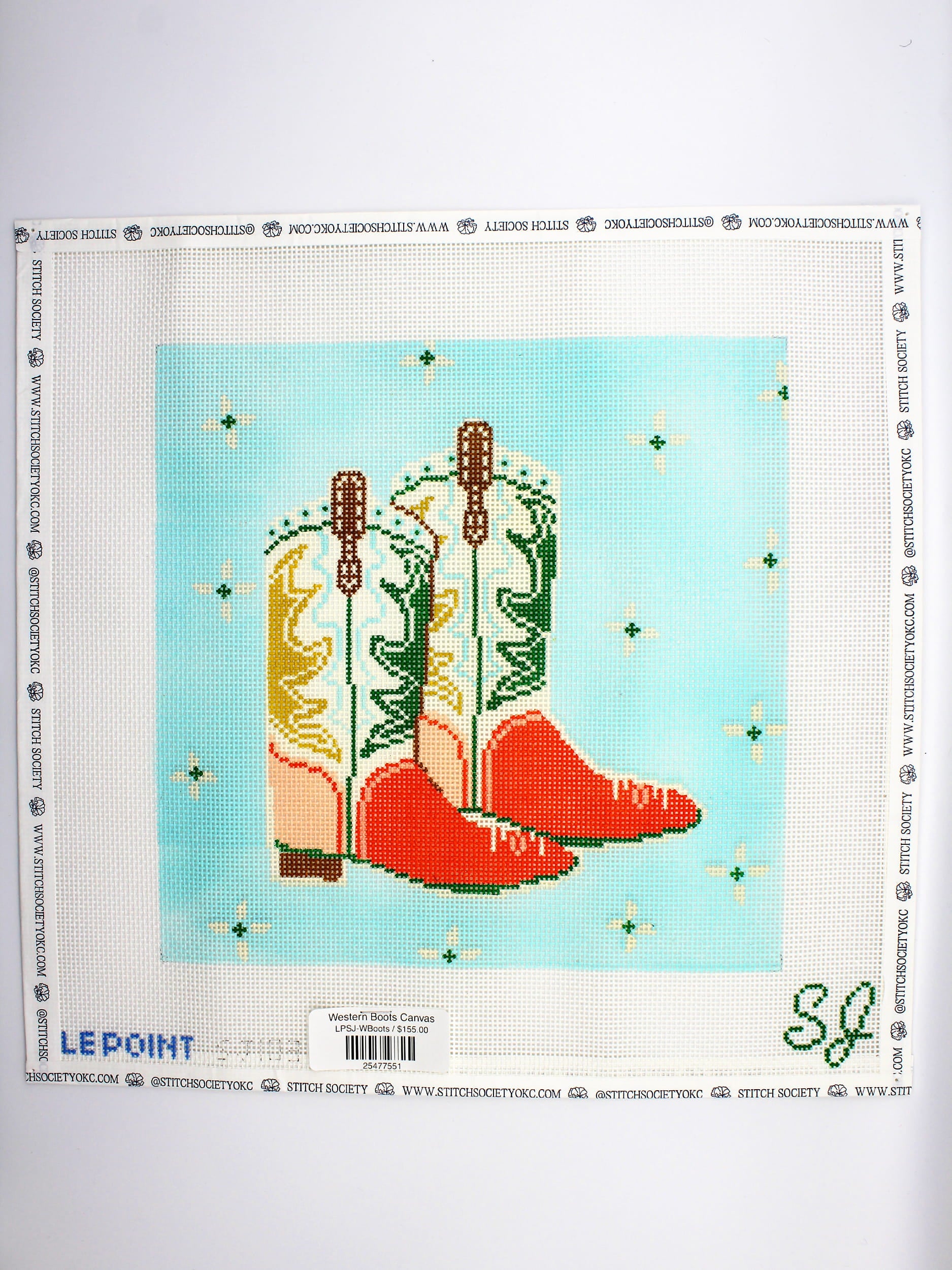 Western Boots Canvas