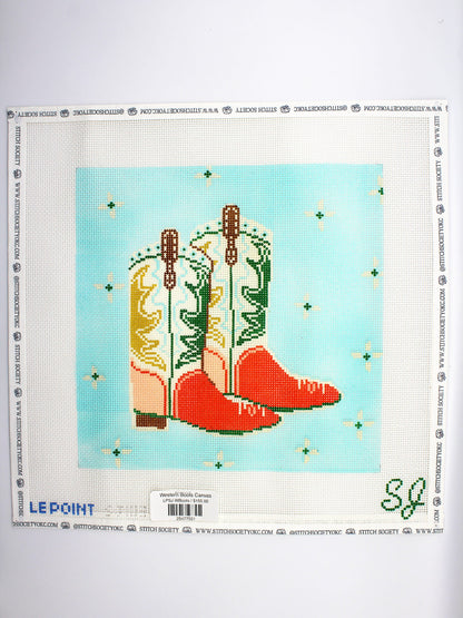 Western Boots Canvas