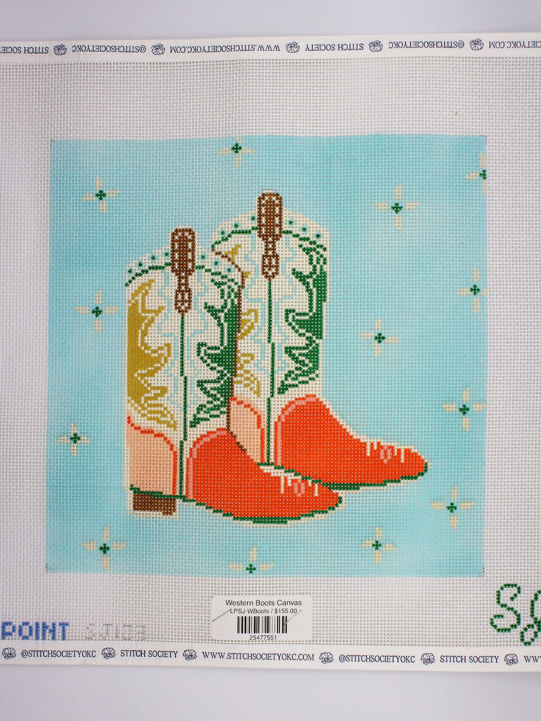 Western Boots Canvas