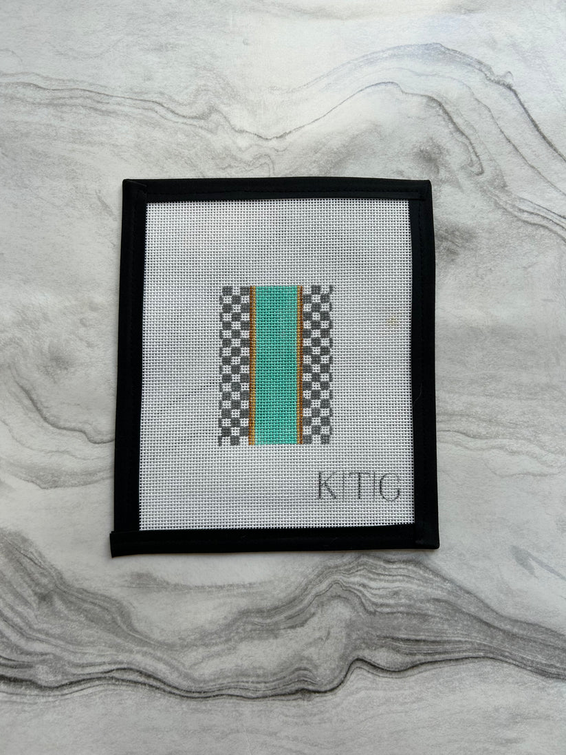 White Check Tag Canvas