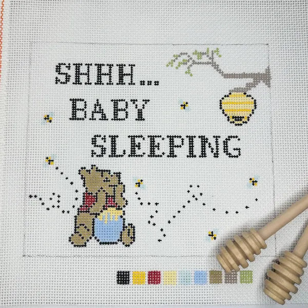 Winnie the Pooh Baby Sleeping Canvas