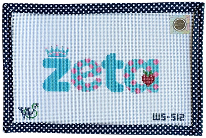 Zeta Tau Alpha Dots & Stripes Canvas