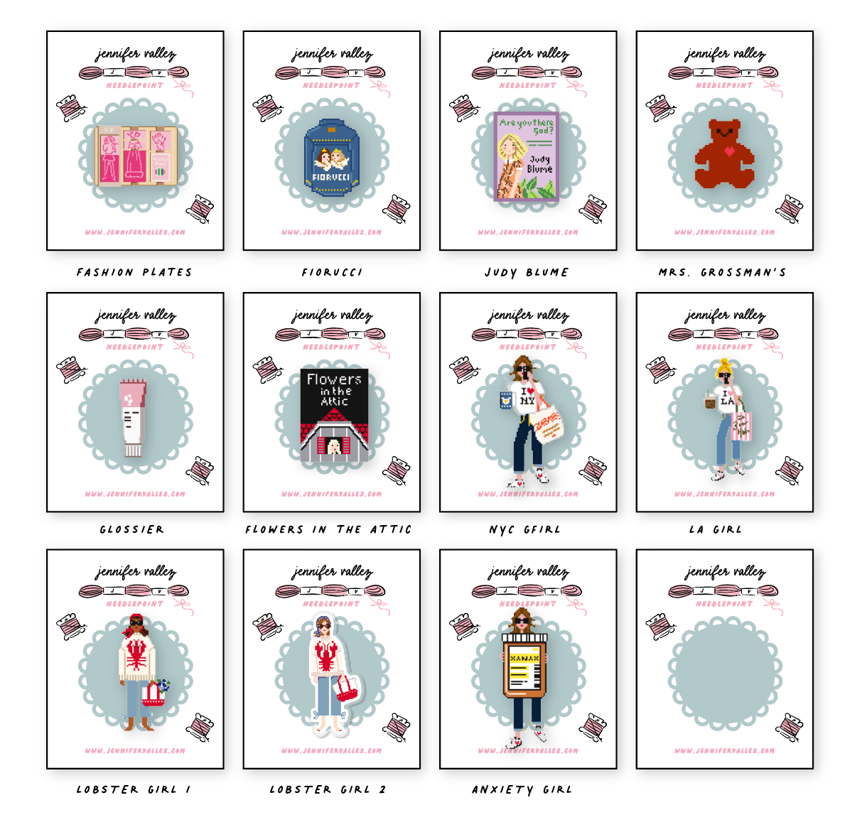 Needlepoint Needle Minders : Taylor - Lover