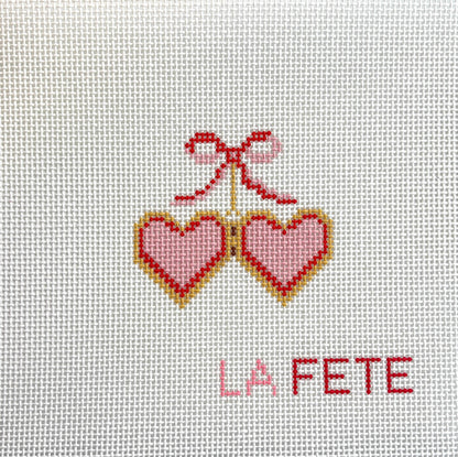 Heart Locket Needlepoint Canvas
