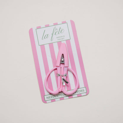 La Fete Needlepoint Mini Thread Cutting Scissors: Blush