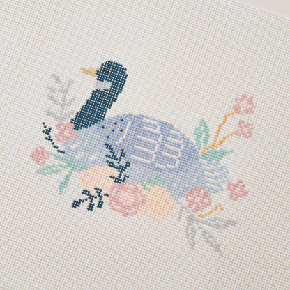 12 Days Of Christmas - Six Geese A-Laying Hand Painted Needlepoint Canvas