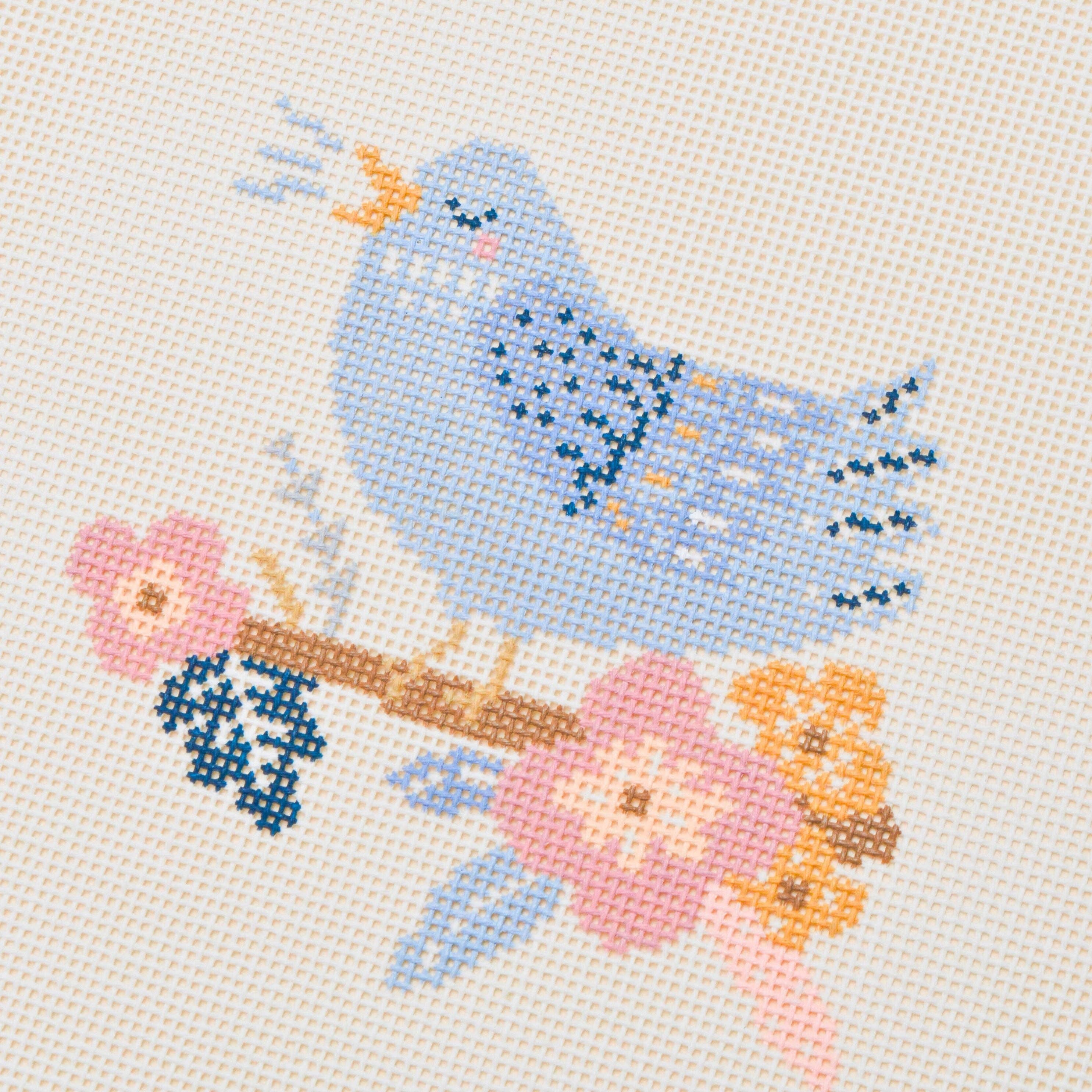 12 Days Of Christmas - Four Calling Birds Hand Painted Needlepoint Canvas