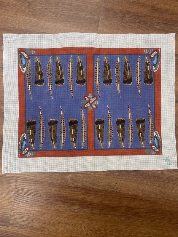Gamebird feathers Backgammon Canvas