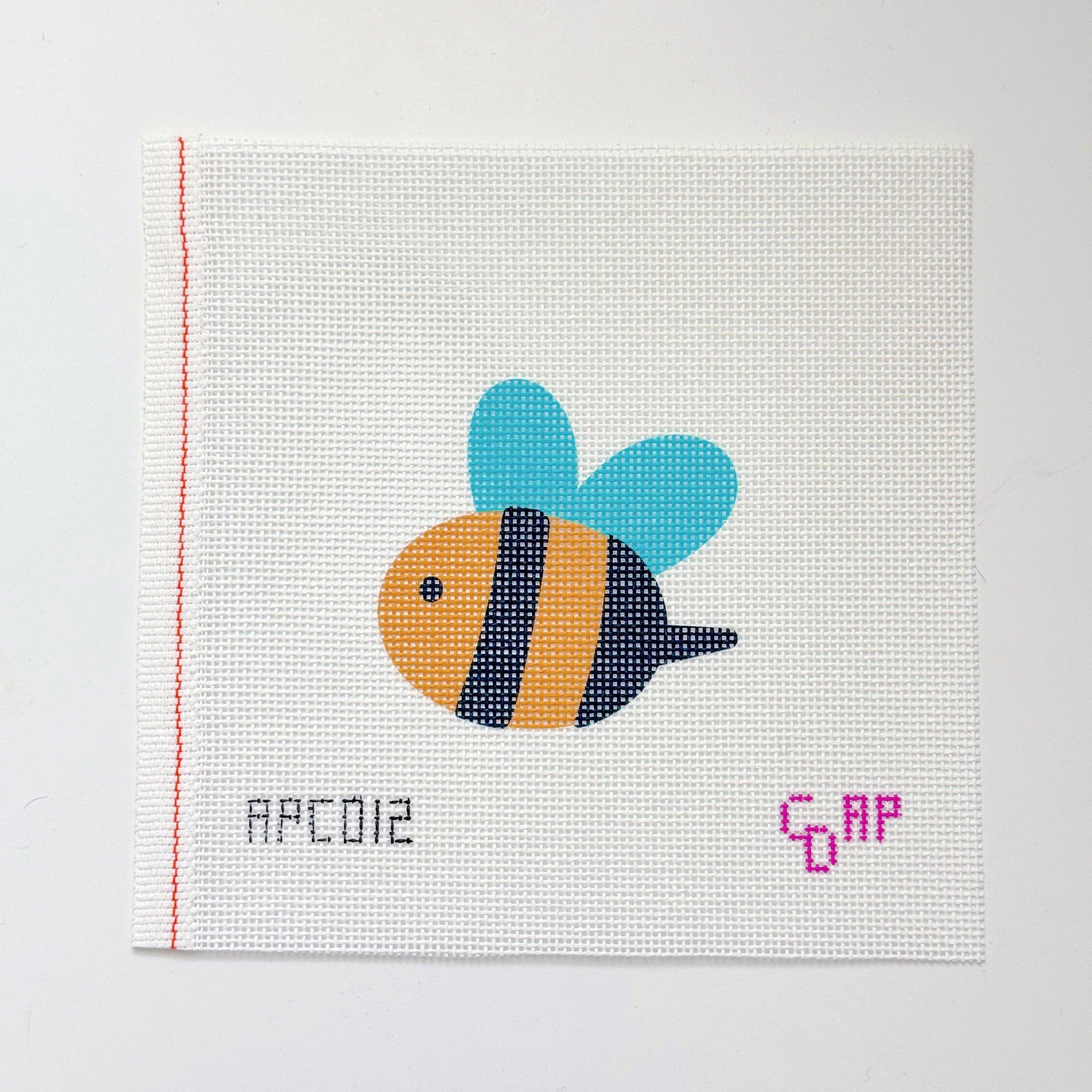 Bumblebee Artist Printed Needlepoint Canvas 13 Mesh