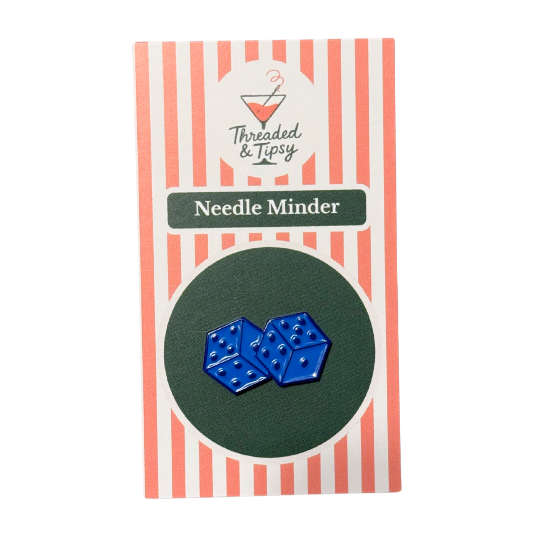 Blue Dice Needle Minder