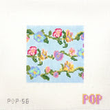 Blue Vine Square Canvas
