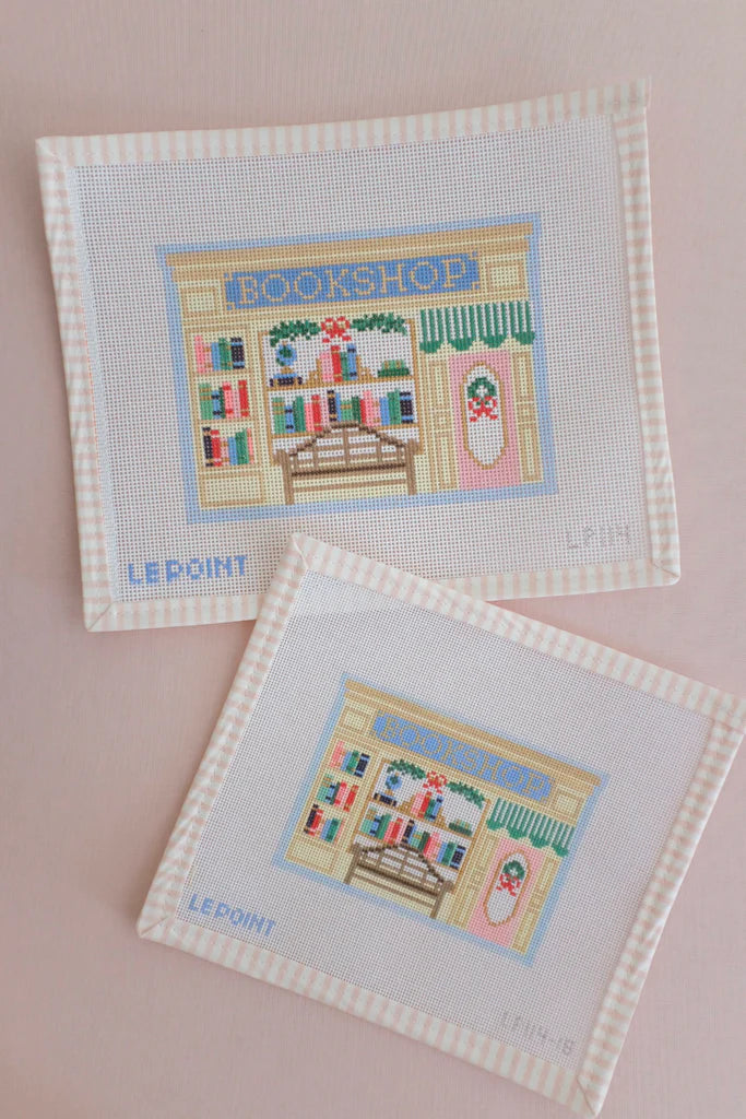 Christmas Village Bookshop Canvas
