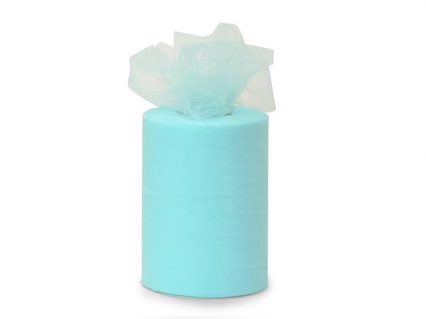 Premium Color Packaging Tulle: Light Blue / 1 Pack / 6"x25 yards