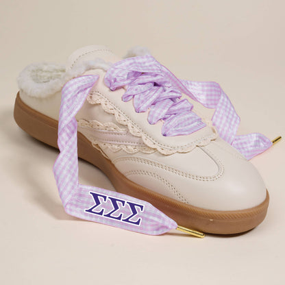 Sorority Step It Up Shoelaces: Chi Omega