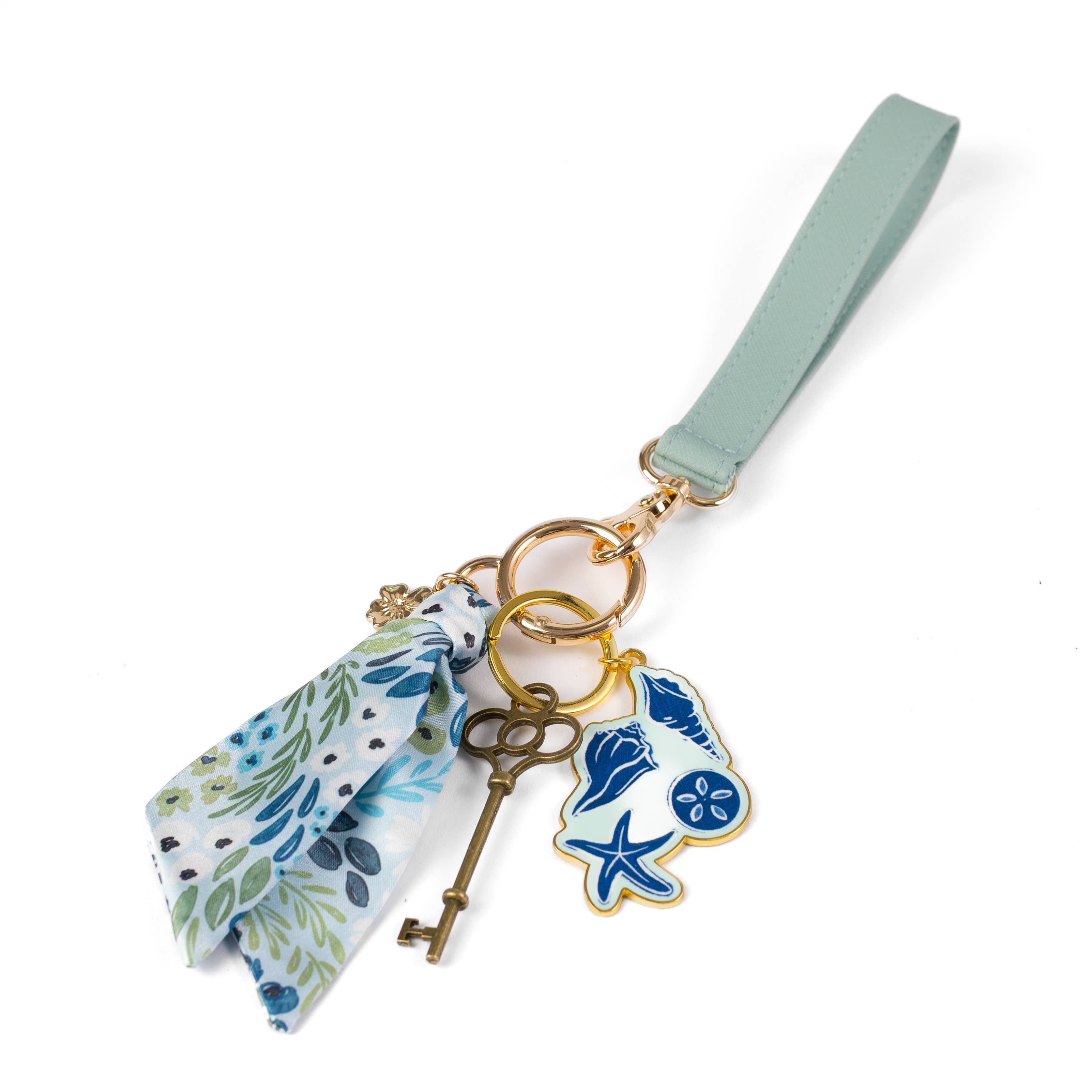 Waterfall Floral Satin Keychain