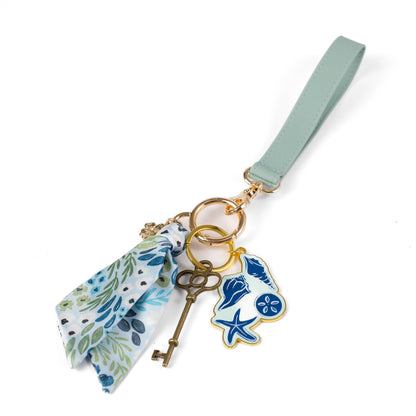 Waterfall Floral Satin Keychain