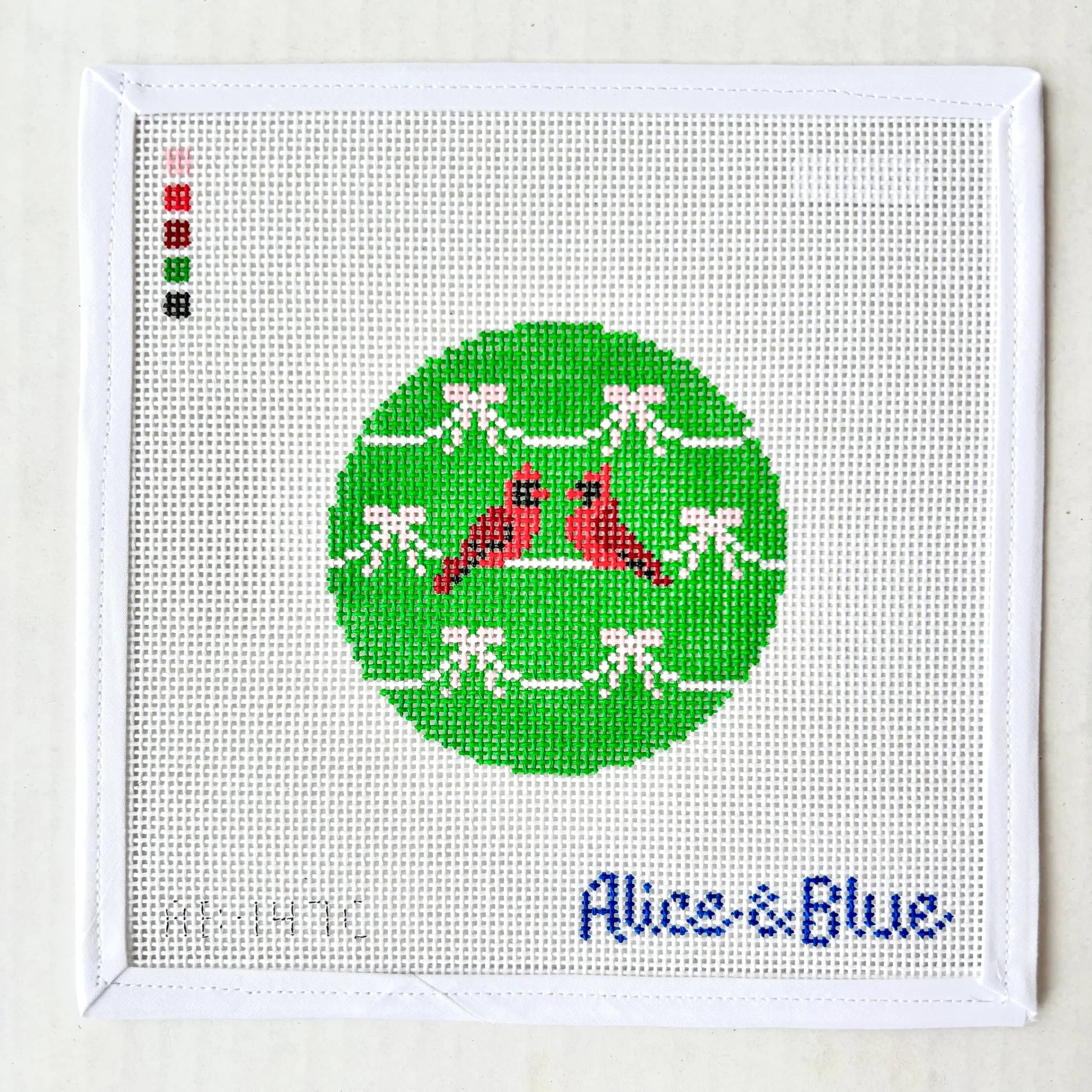 Cardinal Round - Green Canvas