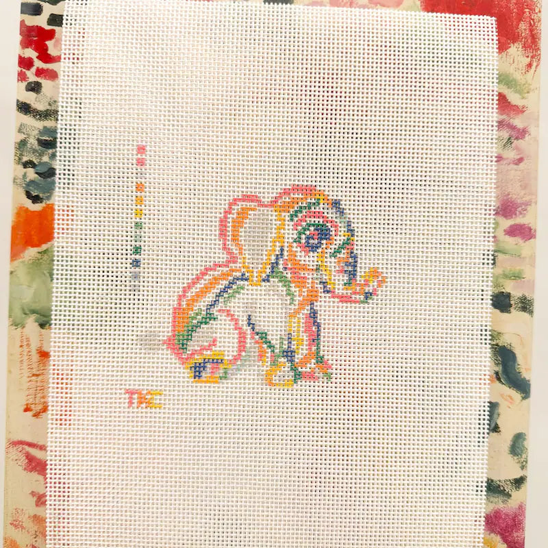 Colorful Creatures Elephant Canvas