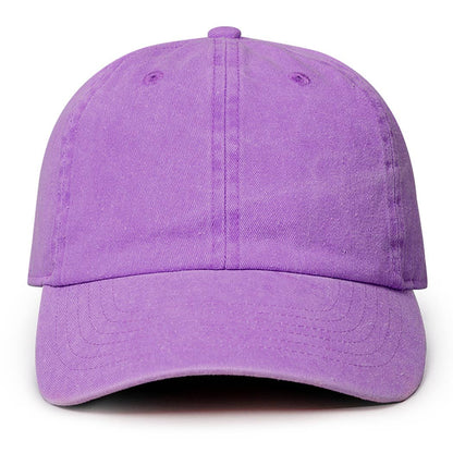 Pigment Dyed Cotton Baseball Dad Cap: GREEN / ONE SIZE