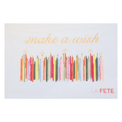'Make a Wish' Pouch Hand Painted Needlepoint Canvas