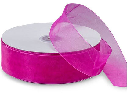 Sheer Organza Gift Packaging Ribbon: Light Blue / 1 Pack / 7/8"x100 yards