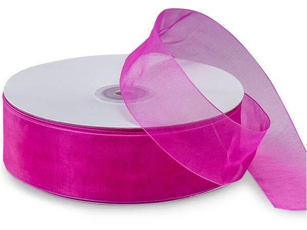 Sheer Organza Gift Packaging Ribbon: Light Blue / 1 Pack / 7/8"x100 yards