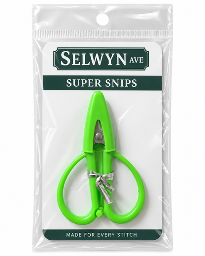 Super Snip Mini Thread Scissors with Silicone Sleeve: Sky