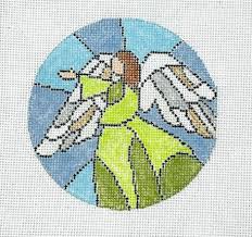 Stained Glass Angel Canvas