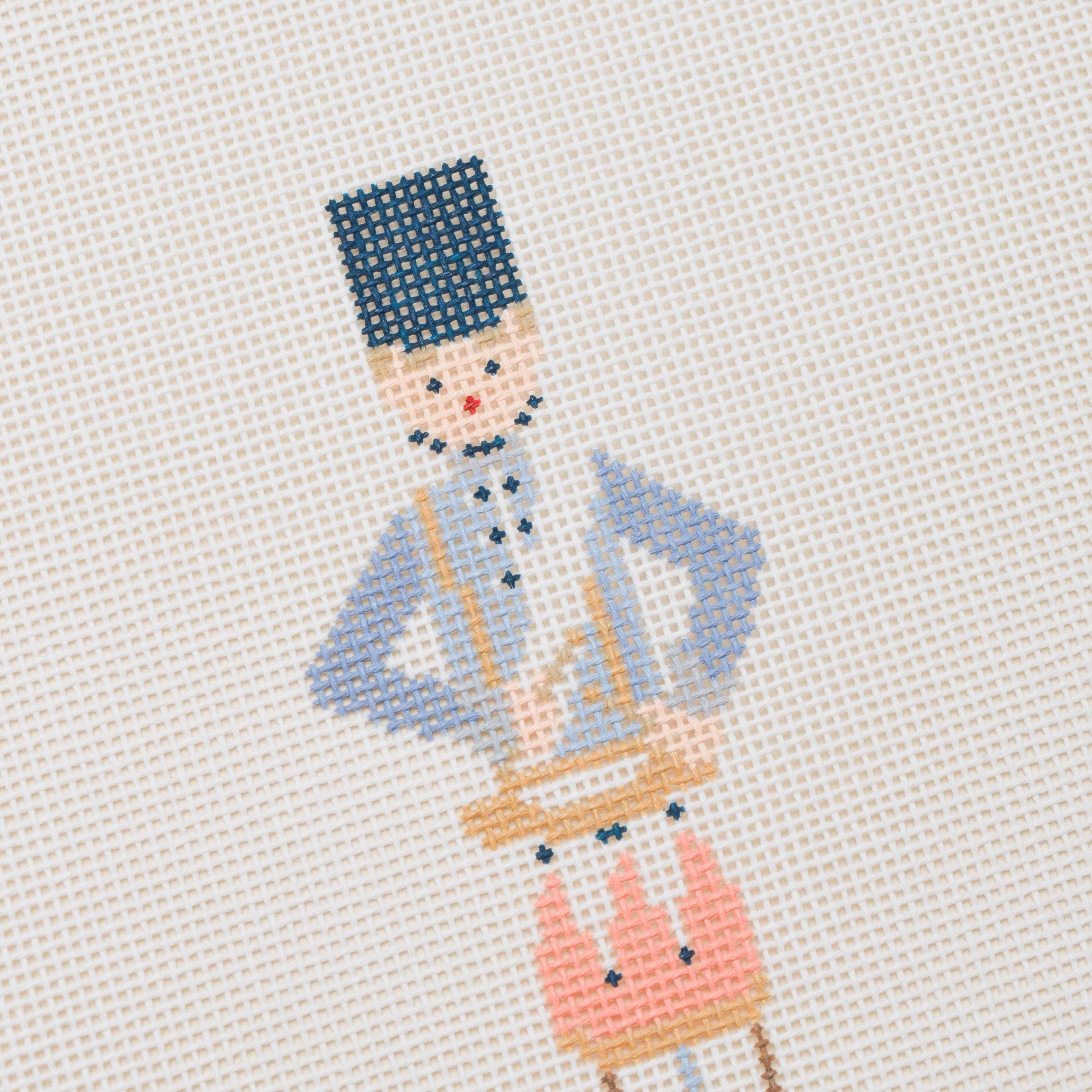 12 Days Of Christmas - Twelve Drummers Drumming Hand Painted Needlepoint Canvas