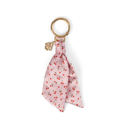 Floral Satin Keychain: Forget Me Not Sage