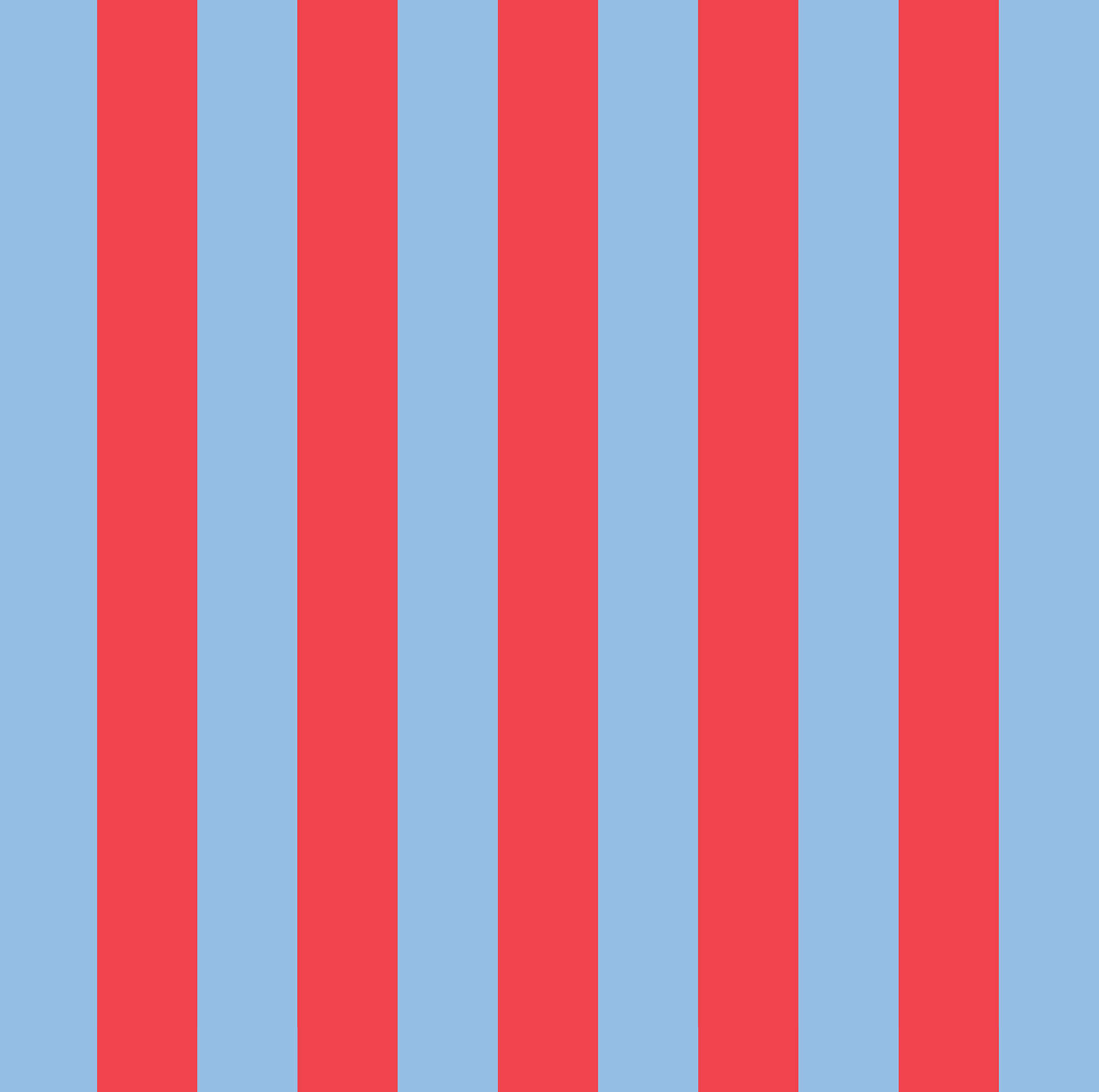 Red Blue Stripe Mini Zip Pouch