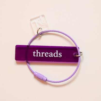 'Threads' Thread Ring: Blue