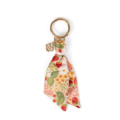 Strawberry Patch Satin Keychain