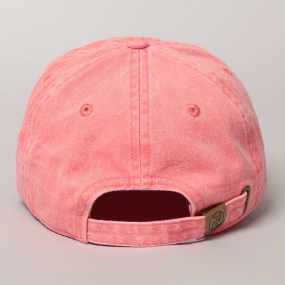 Pigment Dyed Cotton Baseball Dad Cap: GREEN / ONE SIZE