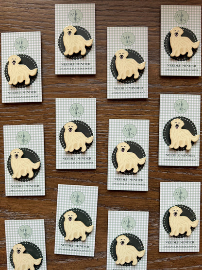 English Cream Golden Retriever Dog Needle Minder