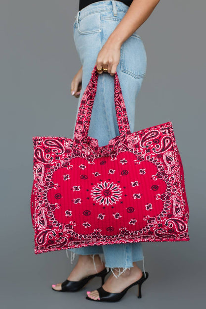 Red Bandana Tote