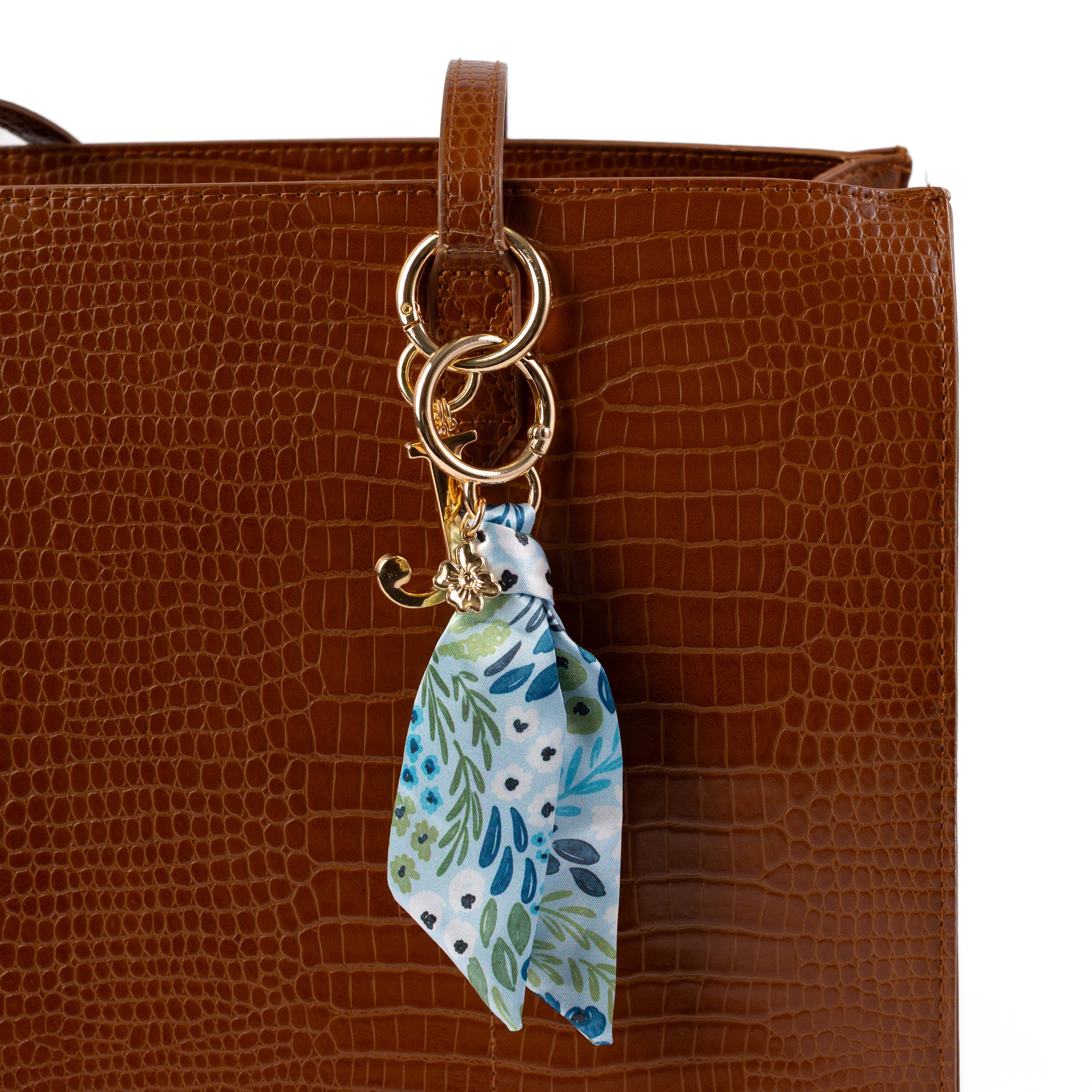 Waterfall Floral Satin Keychain