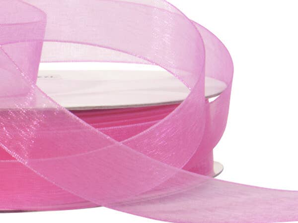 Sheer Organza Gift Packaging Ribbon: Light Blue / 1 Pack / 7/8"x100 yards