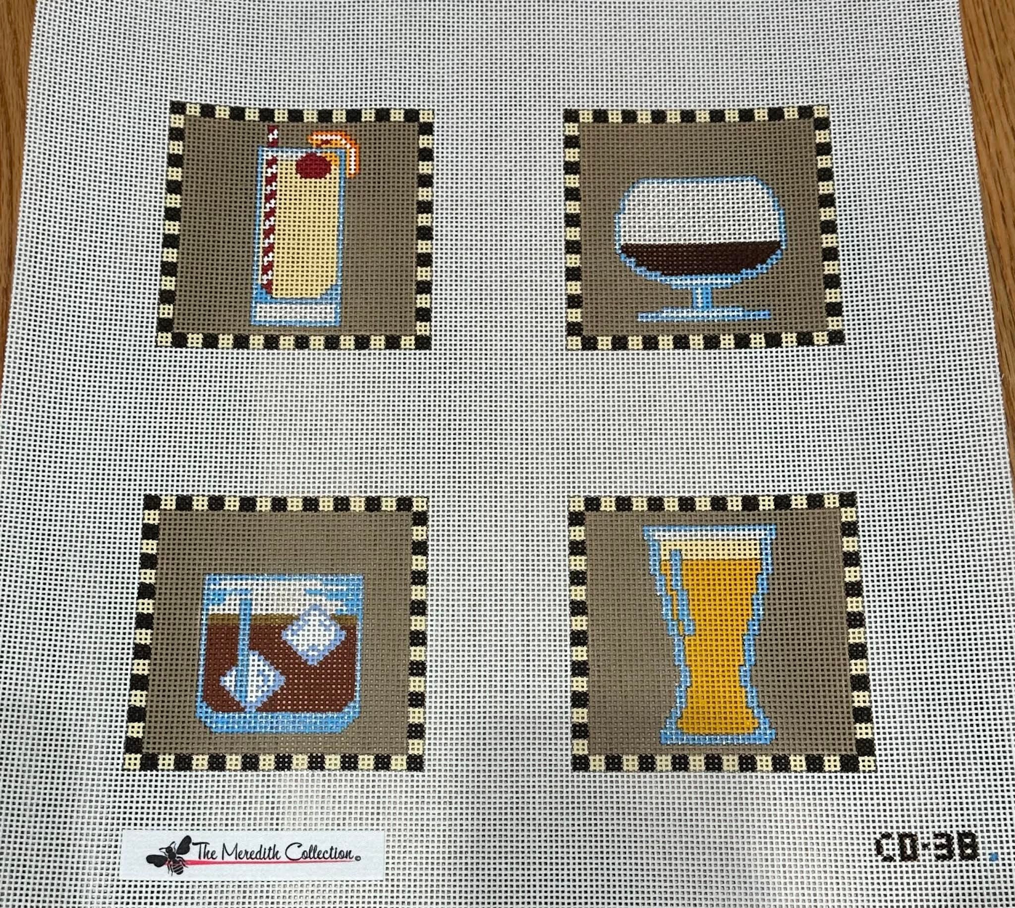 At the Bar Coasters Canvas