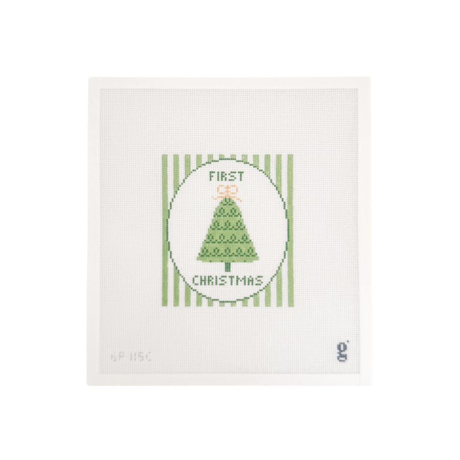 First Christmas Canvas - Green