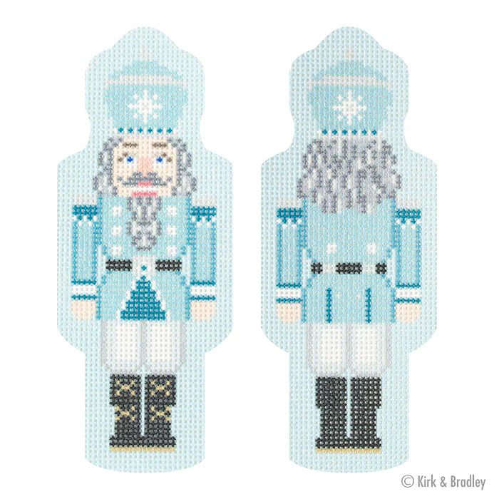 Double-Sided Nutcracker Ornament - Lt Blue