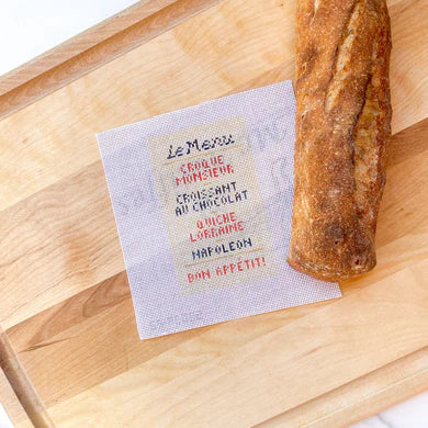 French Menu Canvas
