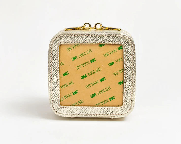 4" Jewelry Box - Gold Palm