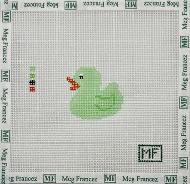 Rubber Duck - Green Mini Canvas