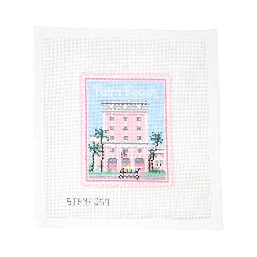 Palm Beach 18 Mesh Travel Stamp Needlepoint Canvas