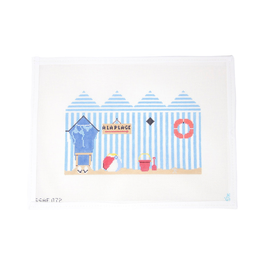Beach Cabana 18 mesh Needlepoint Canvas
