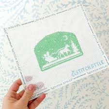 Mint Green Carriage Silhouette