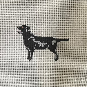 "Quincy" Black Labrador Canvas