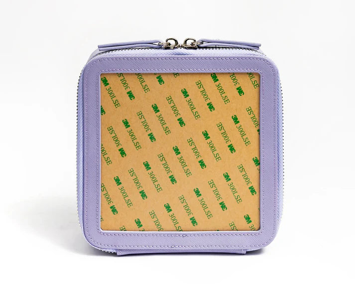 6" Leather Self Finishing Box - Lavender