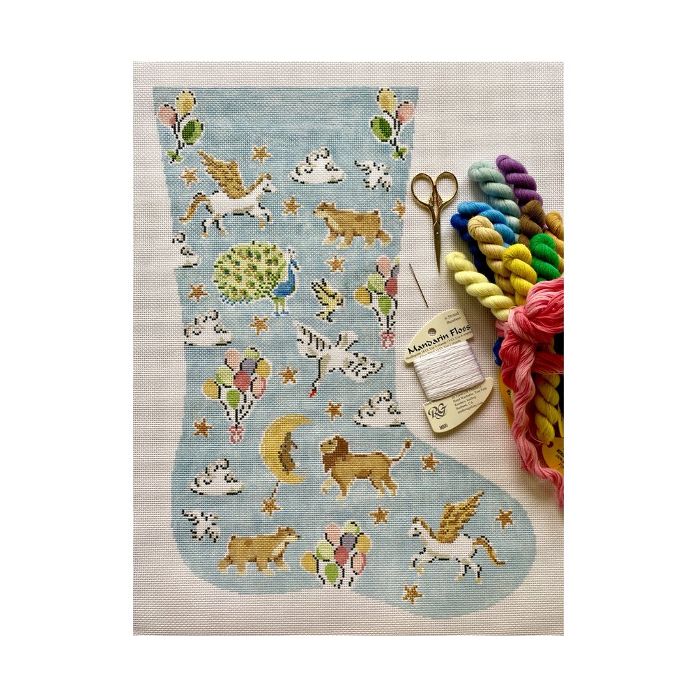 The Celestial Menagerie Stocking Canvas